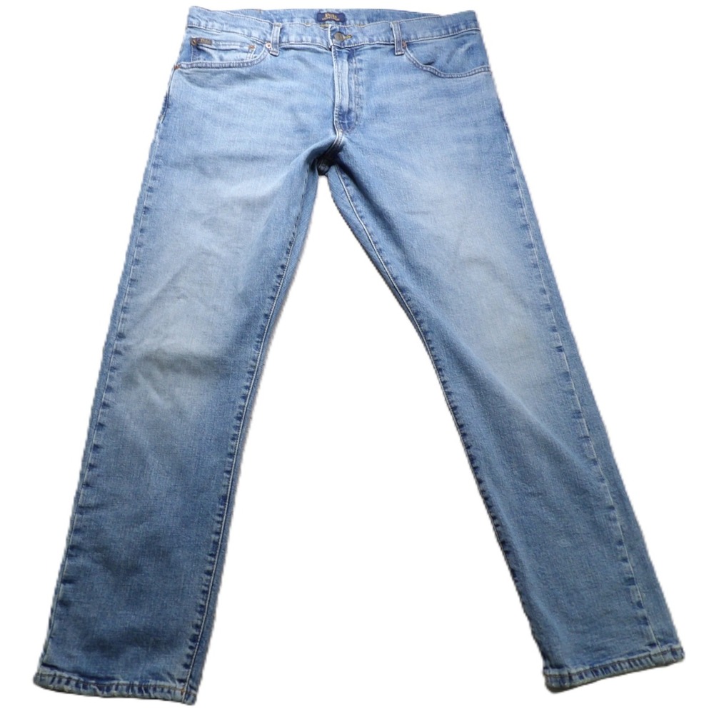 Polo Ralph Lauren Sullivan Slim Men W36 L32 Blue Light Wash Stretch Denim Jeans